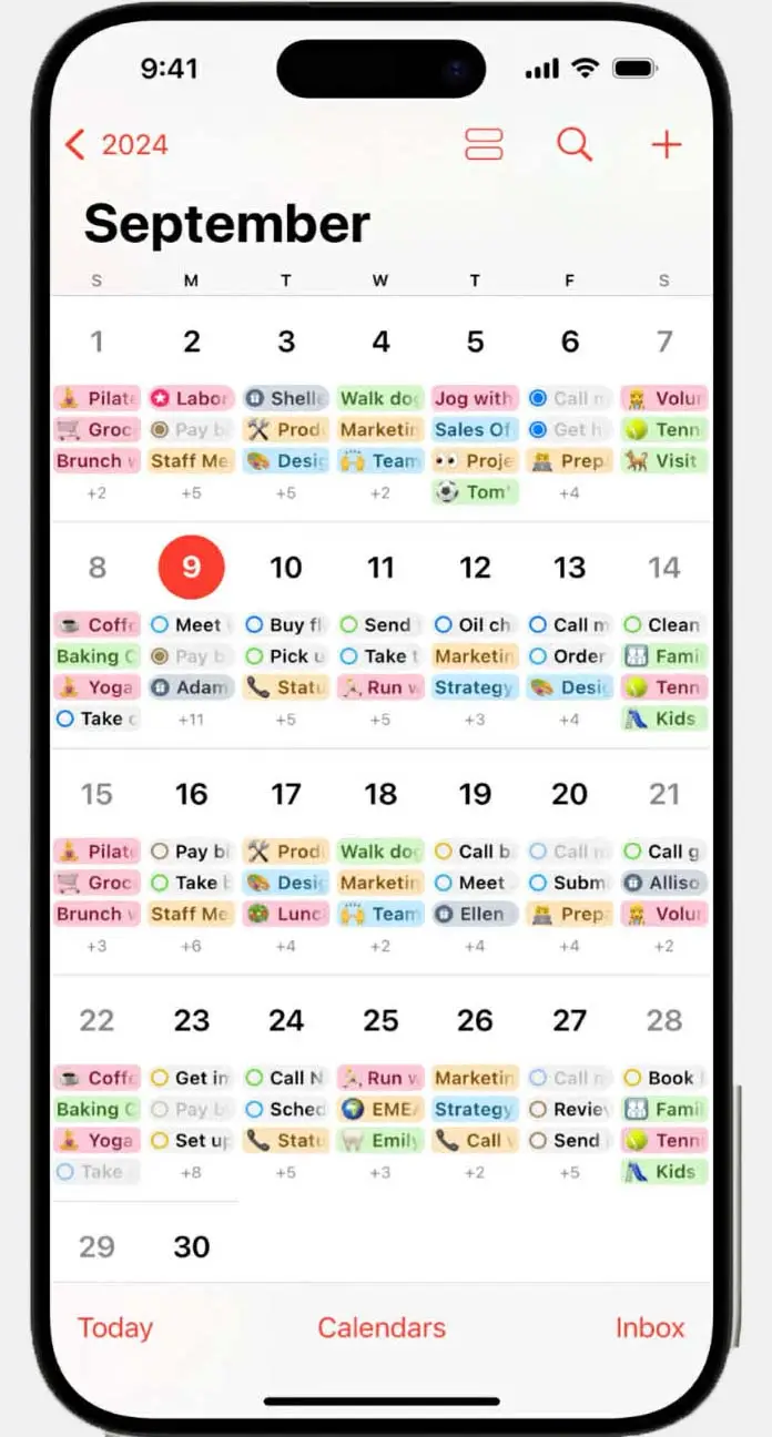 Apple Calendar App
