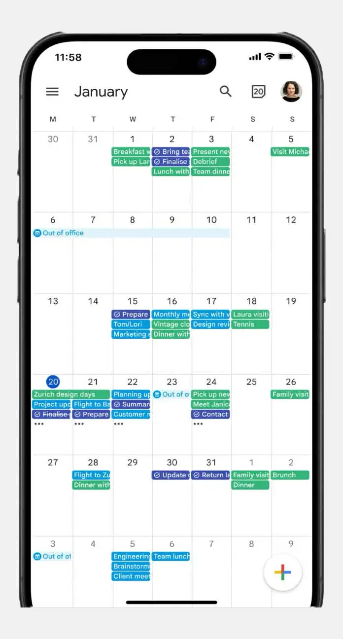 Google Calendar App