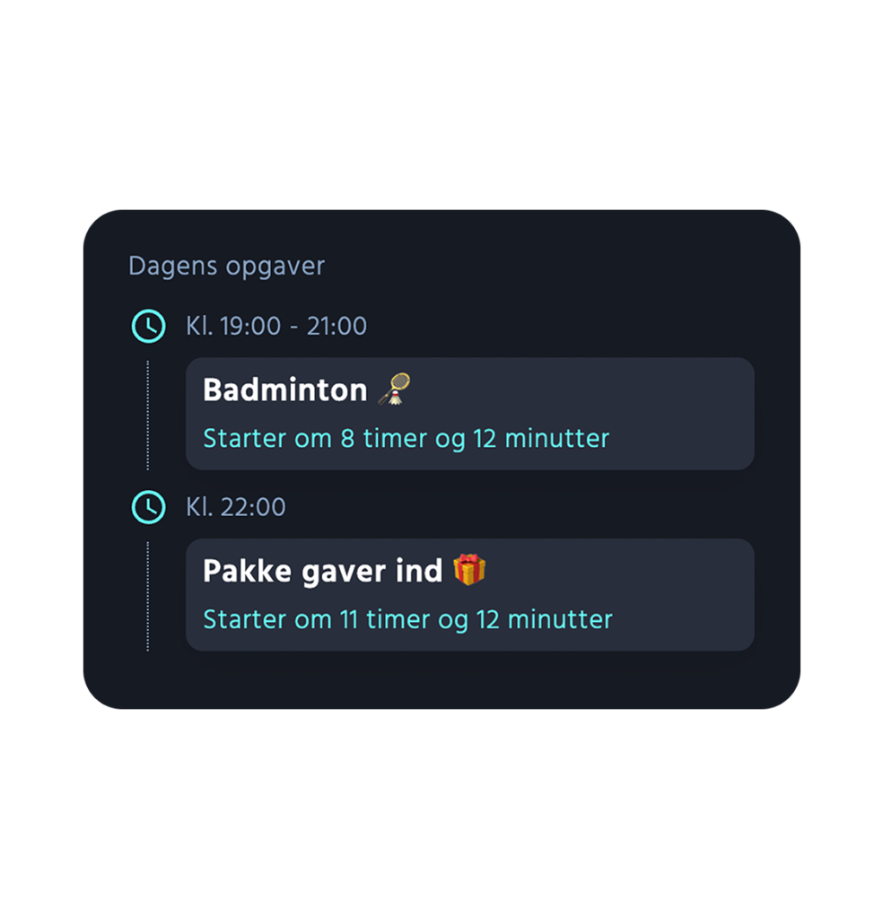 Dit overblik tidslinje